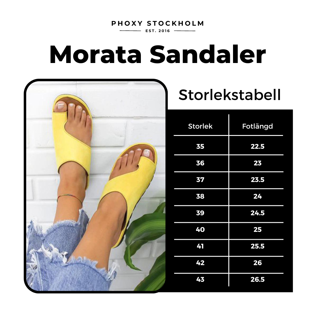 Morata-Sandaler - Ortopediska Sandaler För Korrigering Av Hallux Valgus