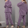 Fluffy Night -  Dam Fleece Pyjama Set | Sänk Din Energiräkning!