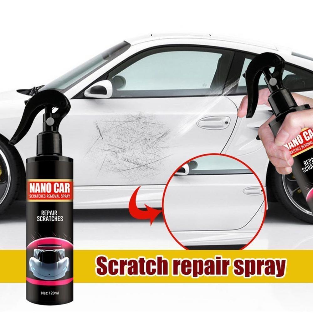 Spray för att avlägsna repor i bilen