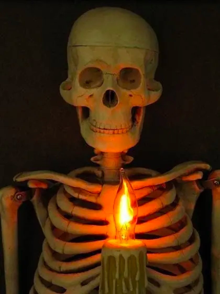 Skeletoy™ - Spökhus Skull Halloween Dekoration