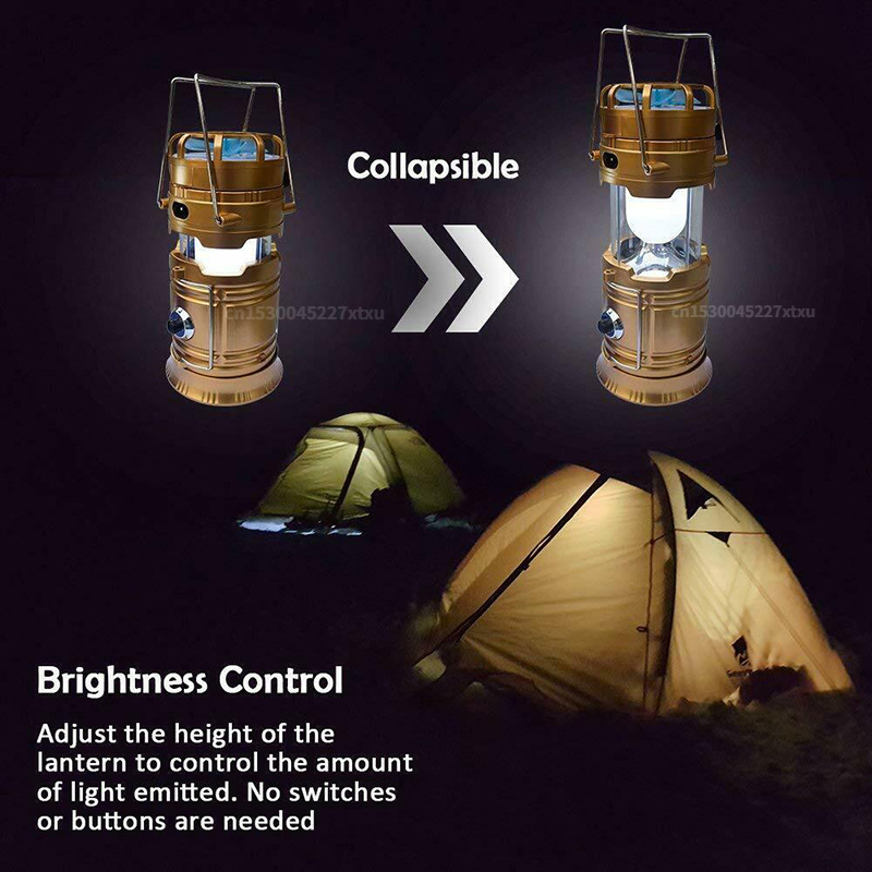 Bärbar utomhus LED campinglykta med fläkt