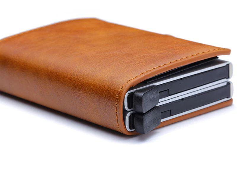 Anti-RFID modern kompakt plånbok