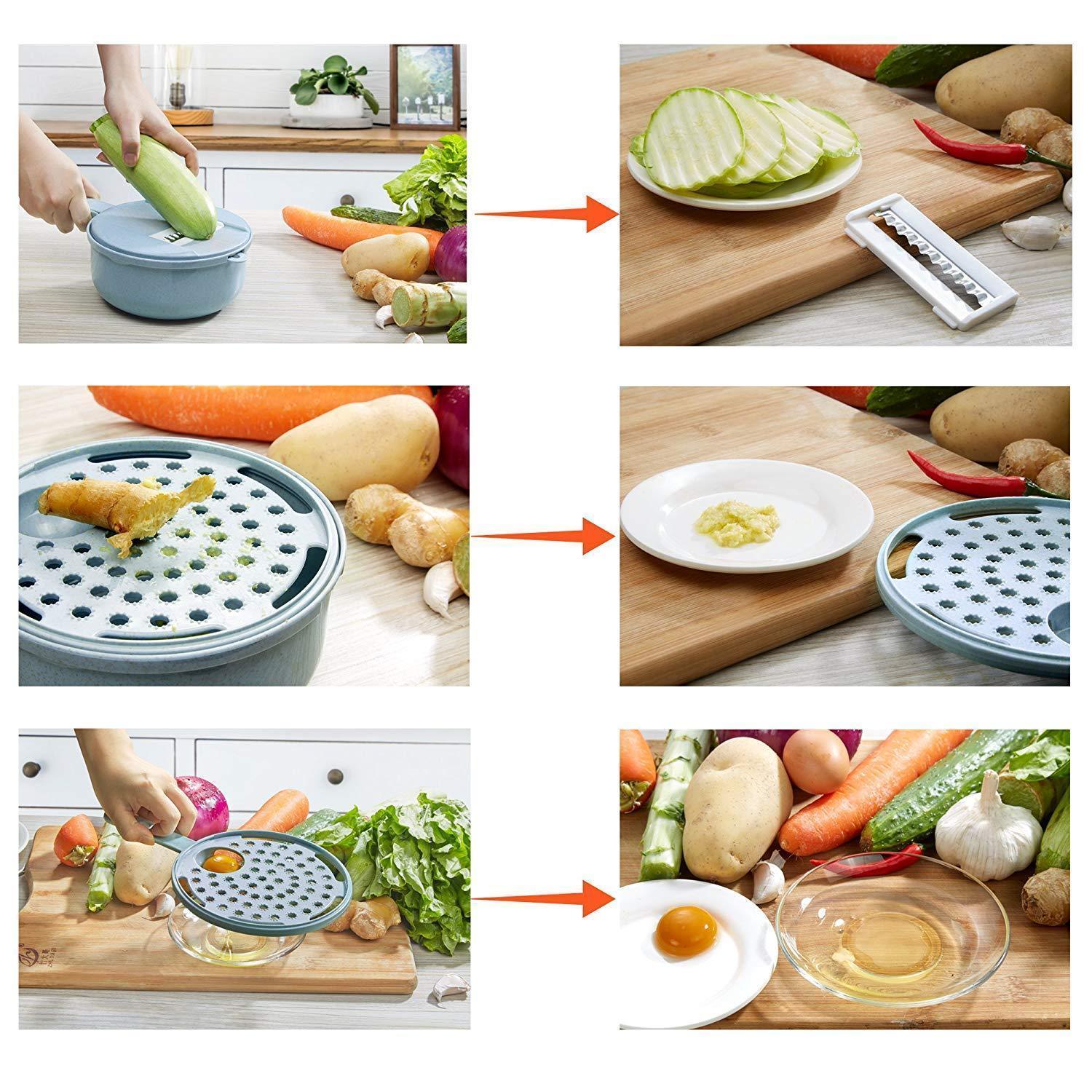 Smart Slice™ - 9 I 1 Multifunktionell Grönsaksskärare
