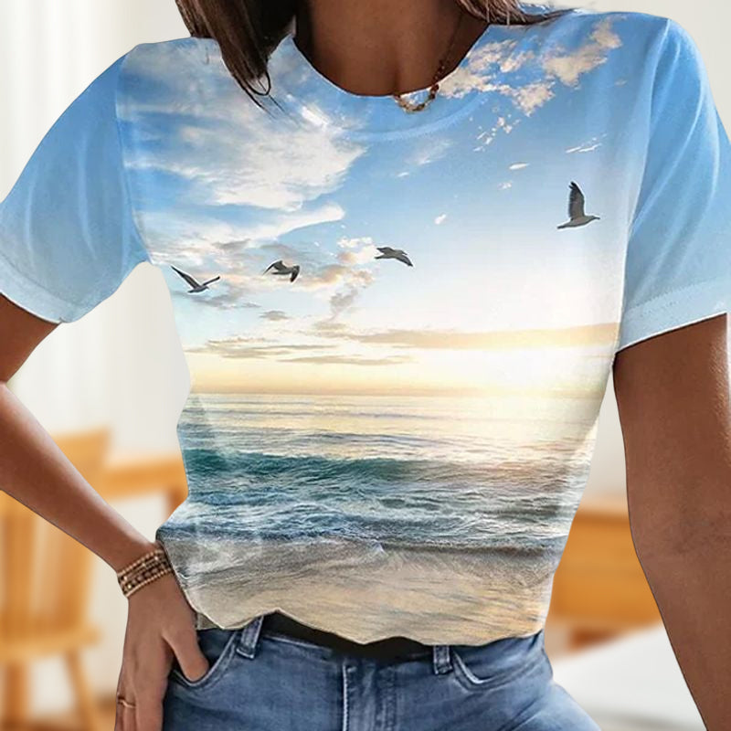 Summer Shirt™ - Dames Casual 3D Gedrukt T-shirt