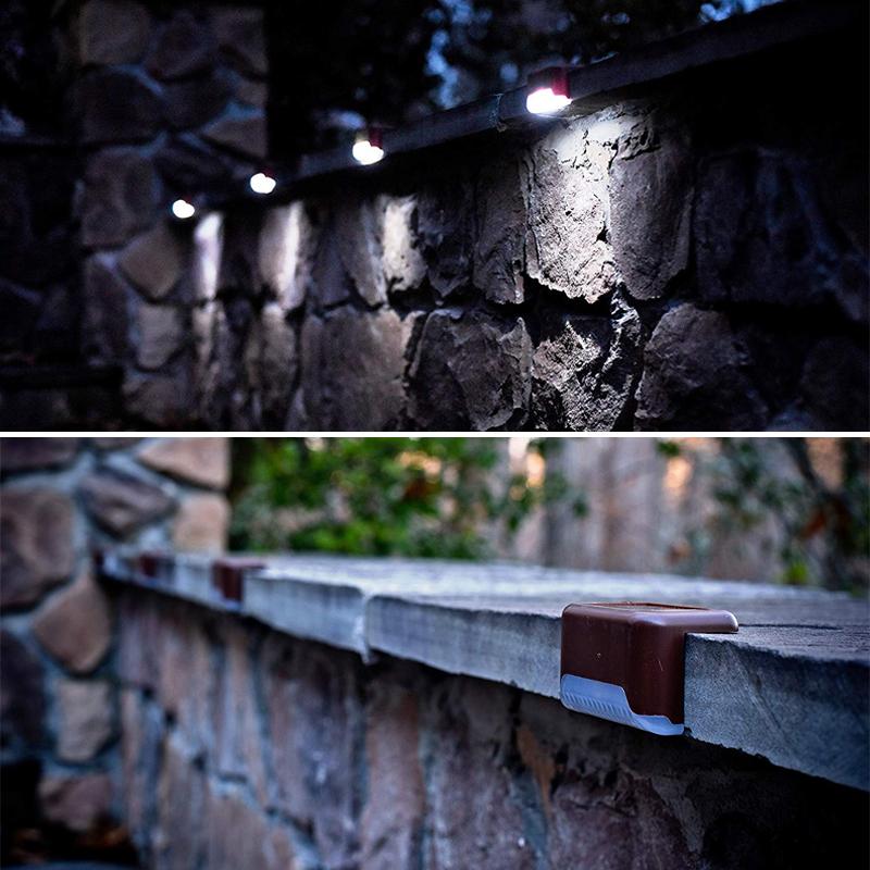LED solcellslampa stig trappa utomhus vattentät vägglampa™ (8 st)