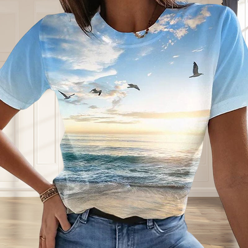 Summer Shirt™ - Dames Casual 3D Gedrukt T-shirt