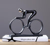 Modern abstrakt staty Cykel ryttare