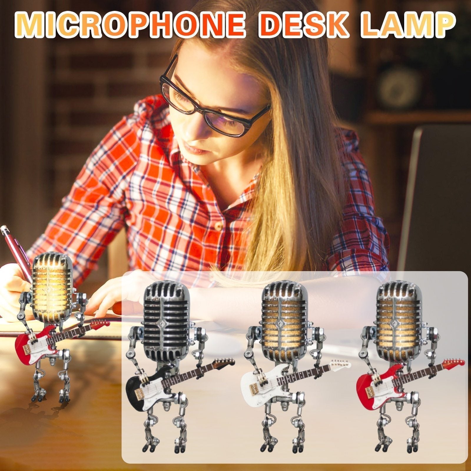 Phoxy™ Retro mikrofonlampa för bord