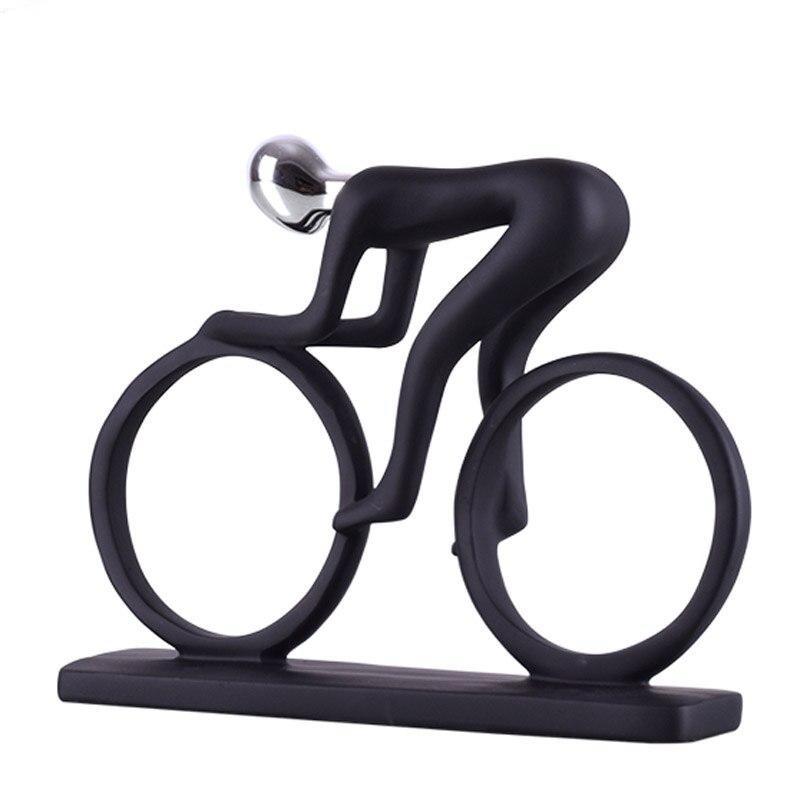Modern abstrakt staty Cykel ryttare