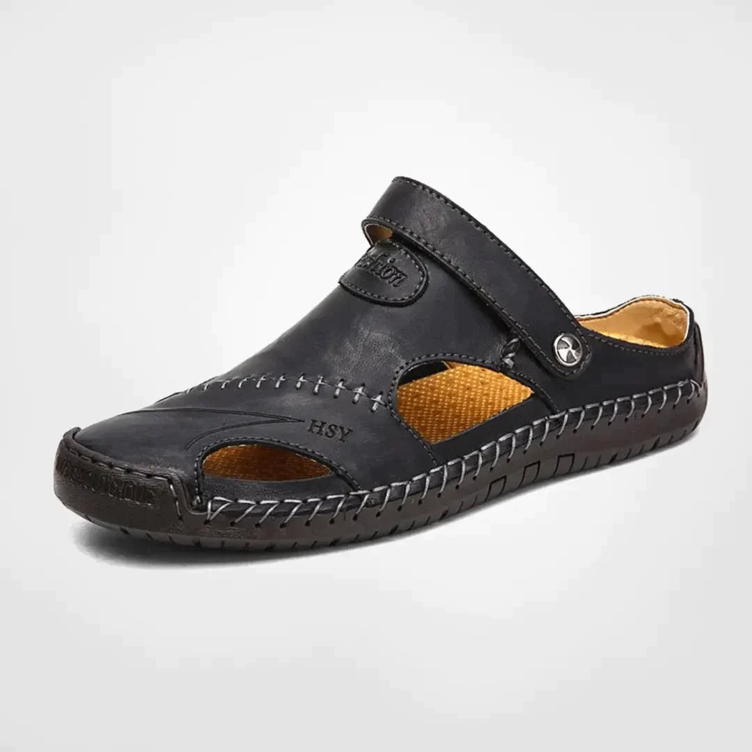 Sebas™ - Sandaler I Läder För Utomhusbruk