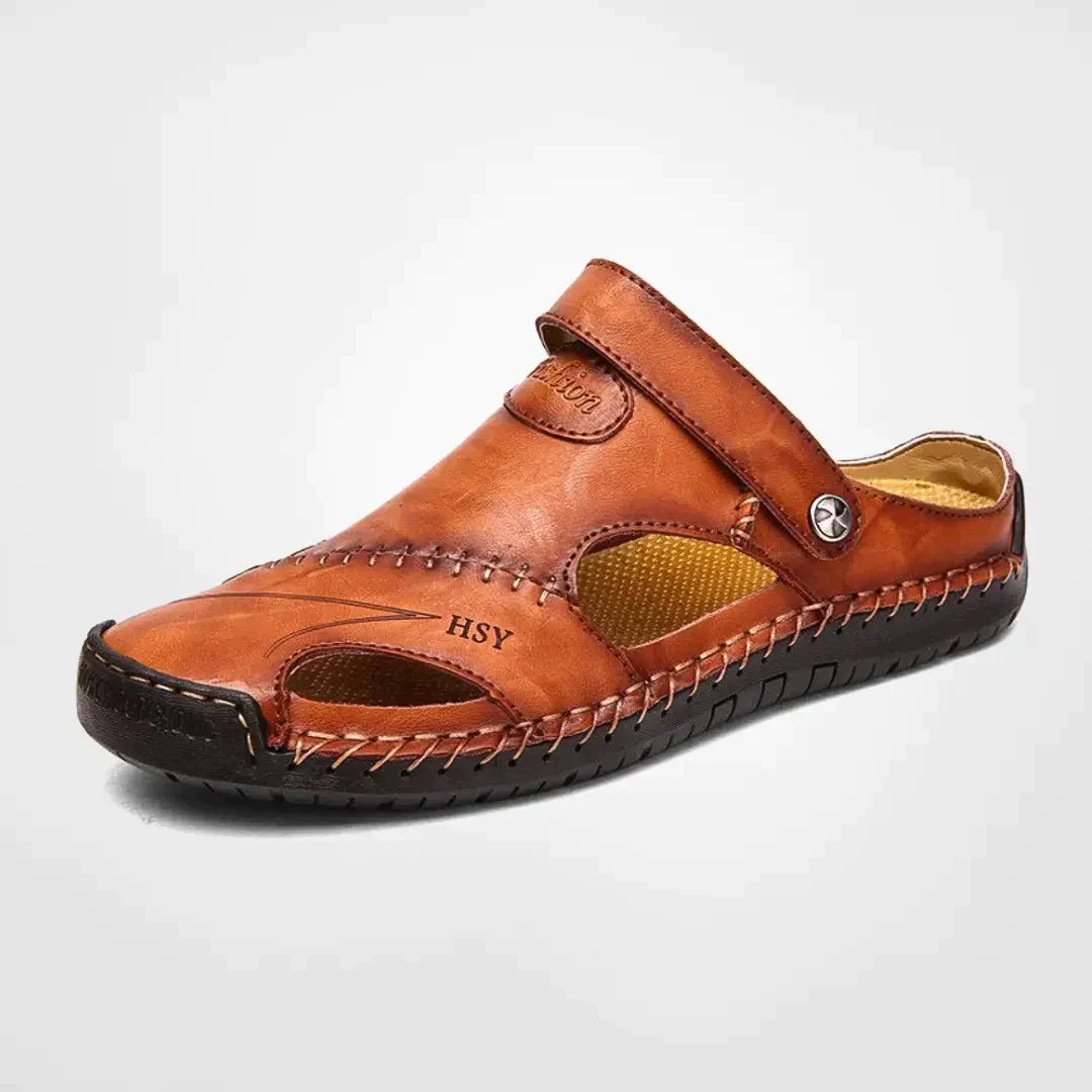 Sebas™ - Sandaler I Läder För Utomhusbruk