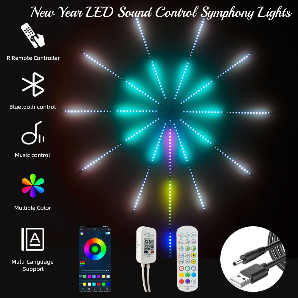 Firework Strip™ - Nyår LED Sound Control Symphony Lights
