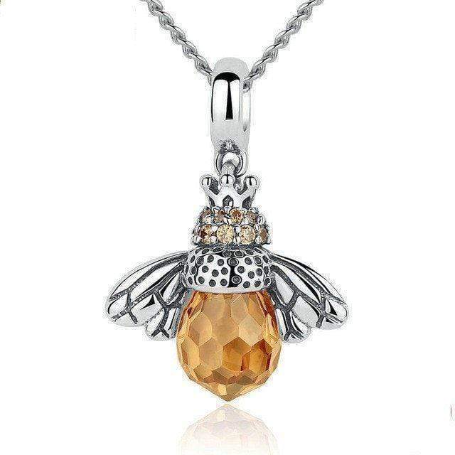 Queen Crystal Bee hängande halsband